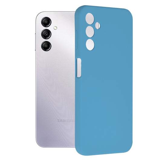 Husa de protectie Techsuit Soft Edge Silicone compatibila cu Samsung Galaxy A14 4G, acoperire spate, albastru deschis