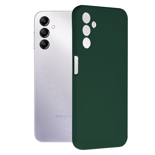Husa de protectie Techsuit Soft Edge Silicone compatibila cu Samsung Galaxy A14 5G, acoperire spate, verde inchis
