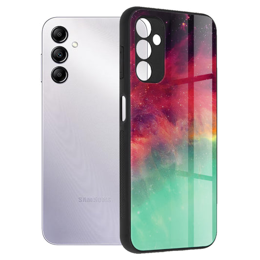 Husa de protectie Techsuit Glaze Series compatibila cu Samsung Galaxy A14 4G, acoperire spate, Fiery Ocean