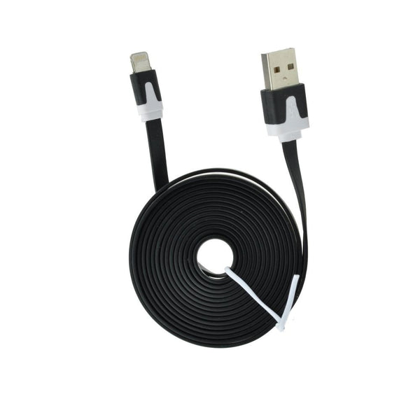 Cablu Date & Incarcare Plat APPLE Lightning - 2 Metri (Negru)