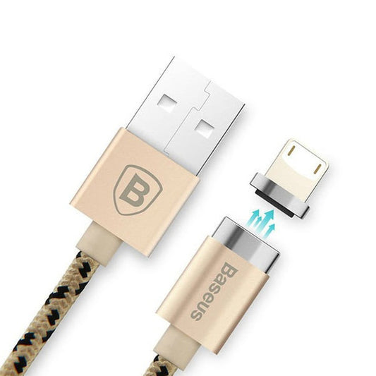 Cablu Date & Incarcare Textil Magnetic APPLE Lightning (Auriu) BASEUS