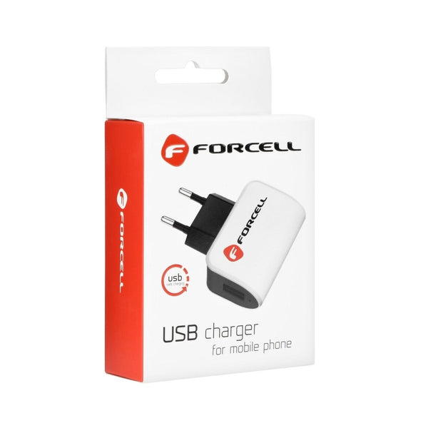 Incarcator APPLE iPhone + Cablu Lightning (Negru) Forcell