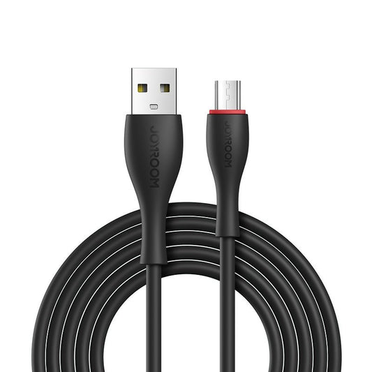 Cablu Date & Incarcare MicroUSB 2.4A (Negru) 1m Joyroom S-1030M8
