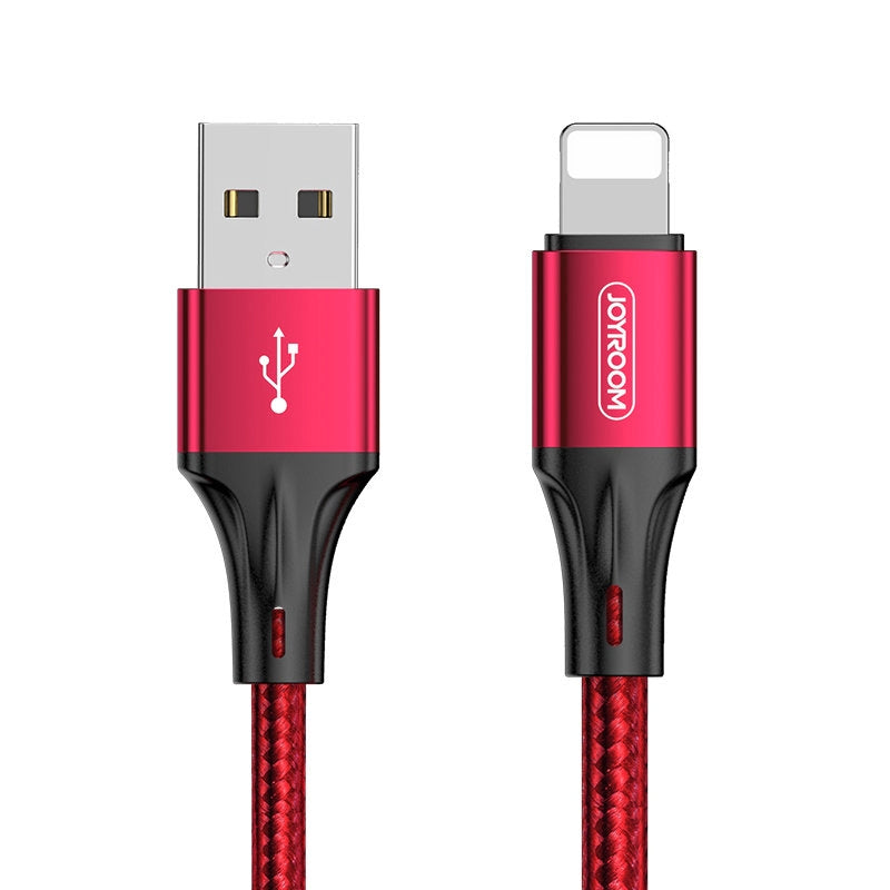 Cablu Date & Incarcare APPLE Lightning 3A (Rosu) 1 Metru Joyroom S-1030N1