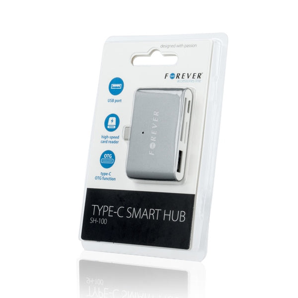 Smart Hub - Tip C (Argintiu) Forever SH-100