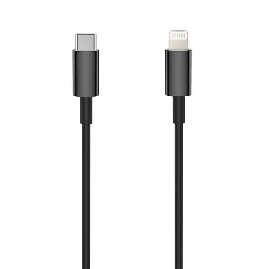 Cablu Date & Incarcare 3A USB-C - APPLE Lightning - 1 Metru (Negru) Setty