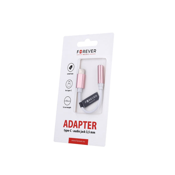 Adaptor Audio Tip C - Jack 3.5mm (Roz) Forever