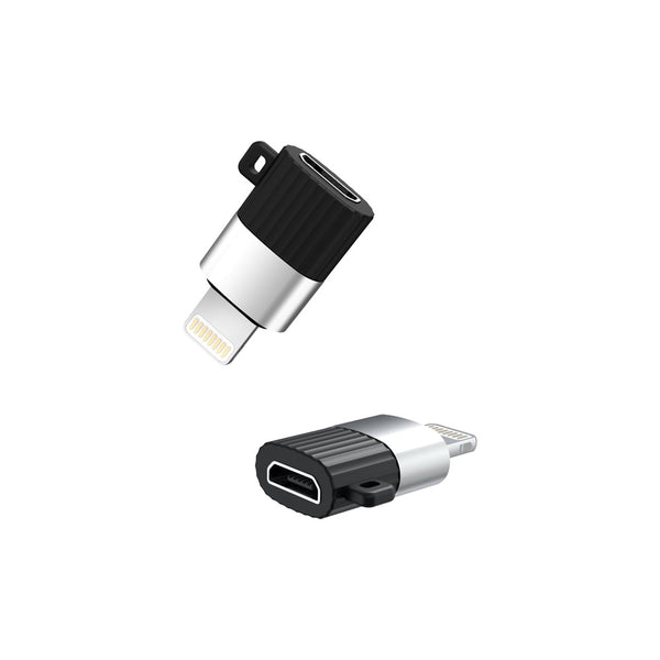 Adaptor OTG MicroUSB - Lightning  (Negru) XO Design NB149-B