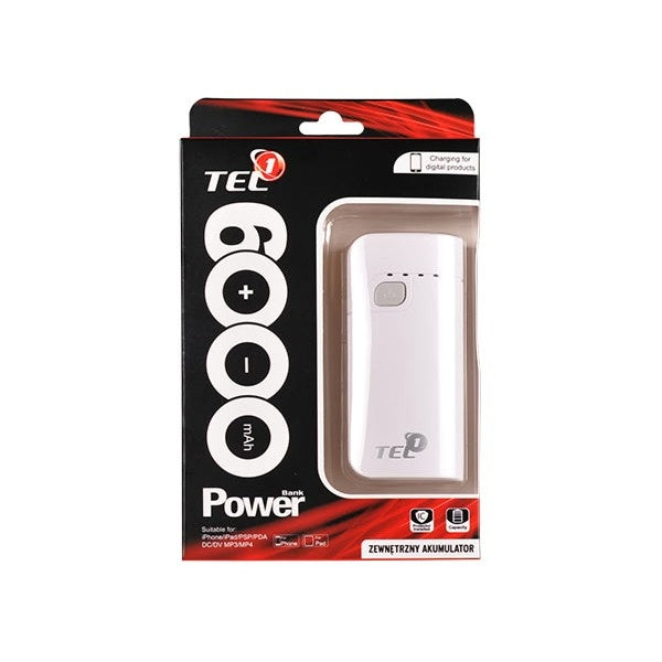 Baterie Externa 6000 mAh (Alb) TEL1