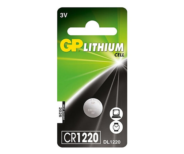 Baterie GP Lithium 3V CR1220-7C5 (Ø 12.5 x 2mm)