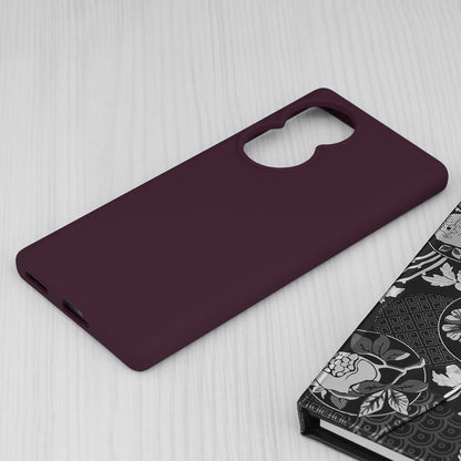 Husa de protectie Techsuit Soft Edge Silicone compatibila cu Honor 80, acoperire spate, visiniu