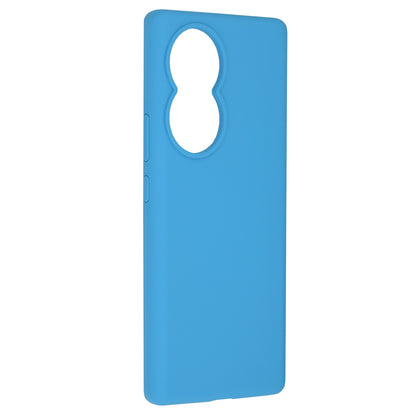 Husa de protectie Techsuit Soft Edge Silicone compatibila cu Honor 80, acoperire spate, albastru deschis