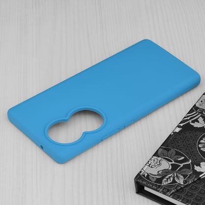 Husa de protectie Techsuit Soft Edge Silicone compatibila cu Honor 80, acoperire spate, albastru deschis