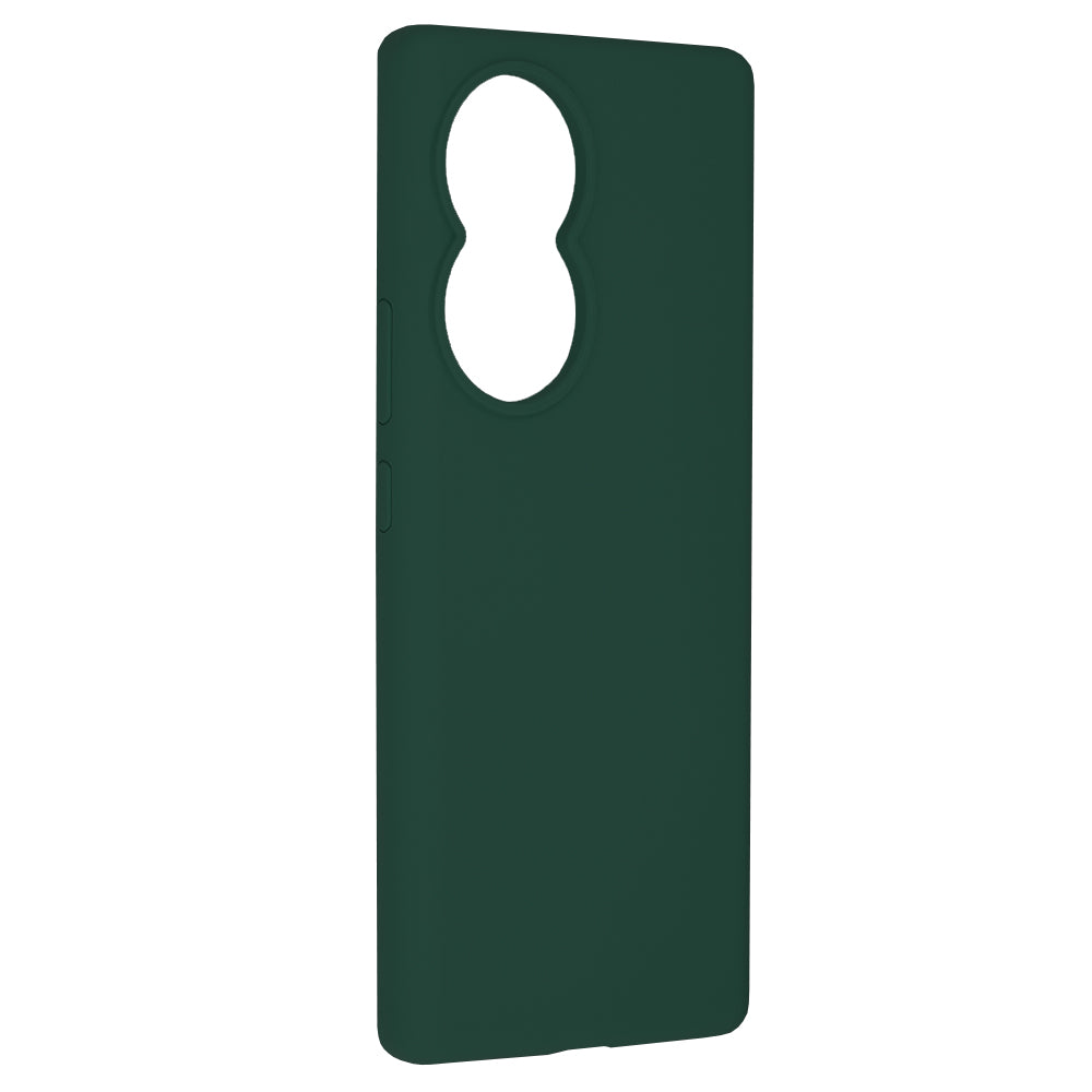 Husa de protectie Techsuit Soft Edge Silicone compatibila cu Honor 80, acoperire spate, verde inchis
