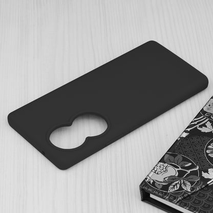 Husa de protectie Techsuit Soft Edge Silicone compatibila cu Honor 80, acoperire spate, negru