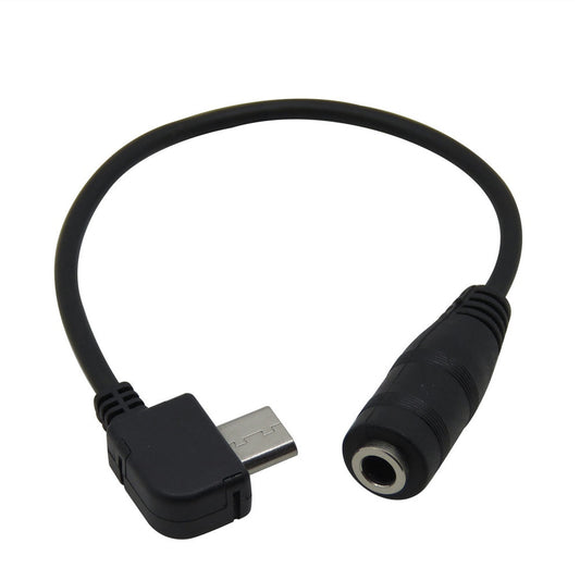 Adaptor Audio MicroUSB - Jack 3.5mm (Negru)