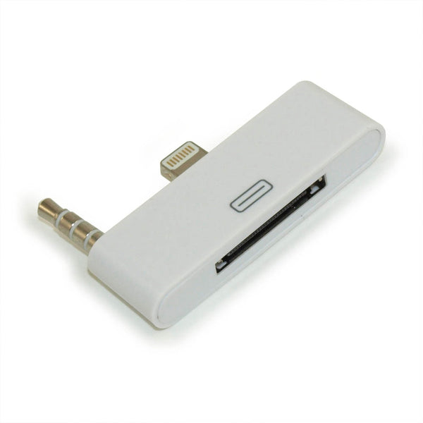 Adaptor Audio APPLE iPhone 4 (30 Pini) - Lightning & Jack 3.5mm (Alb)