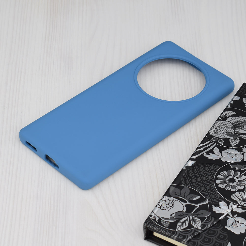 Husa de protectie Techsuit Soft Edge Silicone compatibila cu Honor Magic5 Lite, acoperire spate, albastru deschis