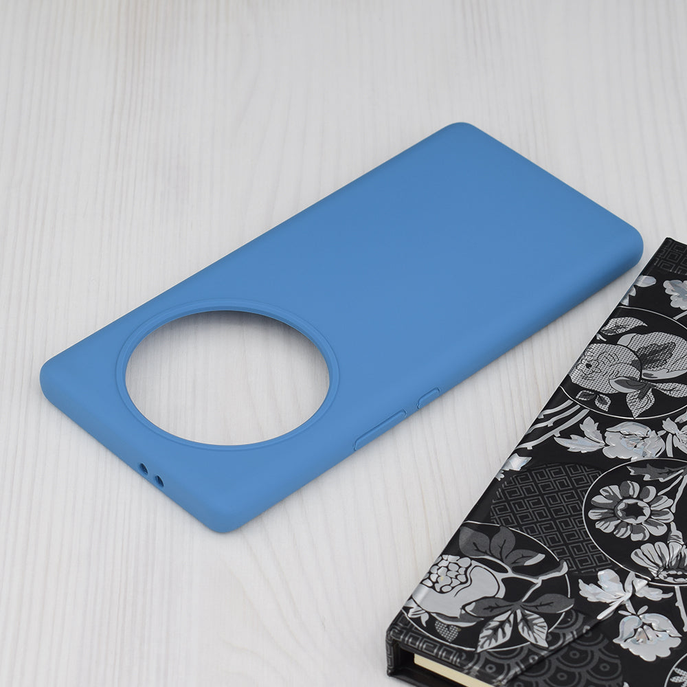 Husa de protectie Techsuit Soft Edge Silicone compatibila cu Honor Magic5 Lite, acoperire spate, albastru deschis