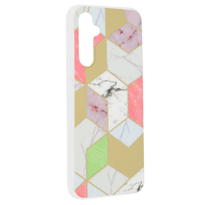 Husa de protectie Techsuit Marble Series compatibila cu Samsung Galaxy A34 5G, acoperire spate, Purple Hex