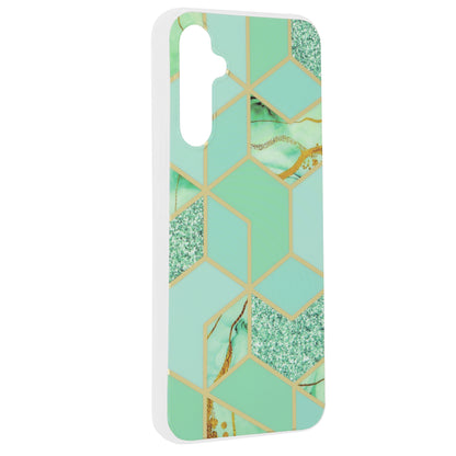 Husa de protectie Techsuit Marble Series compatibila cu Samsung Galaxy A34 5G, acoperire spate, Green Hex