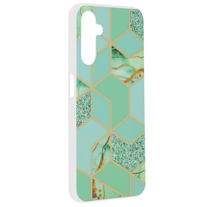 Husa de protectie Techsuit Marble Series compatibila cu Samsung Galaxy A14 5G, acoperire spate, Green Hex