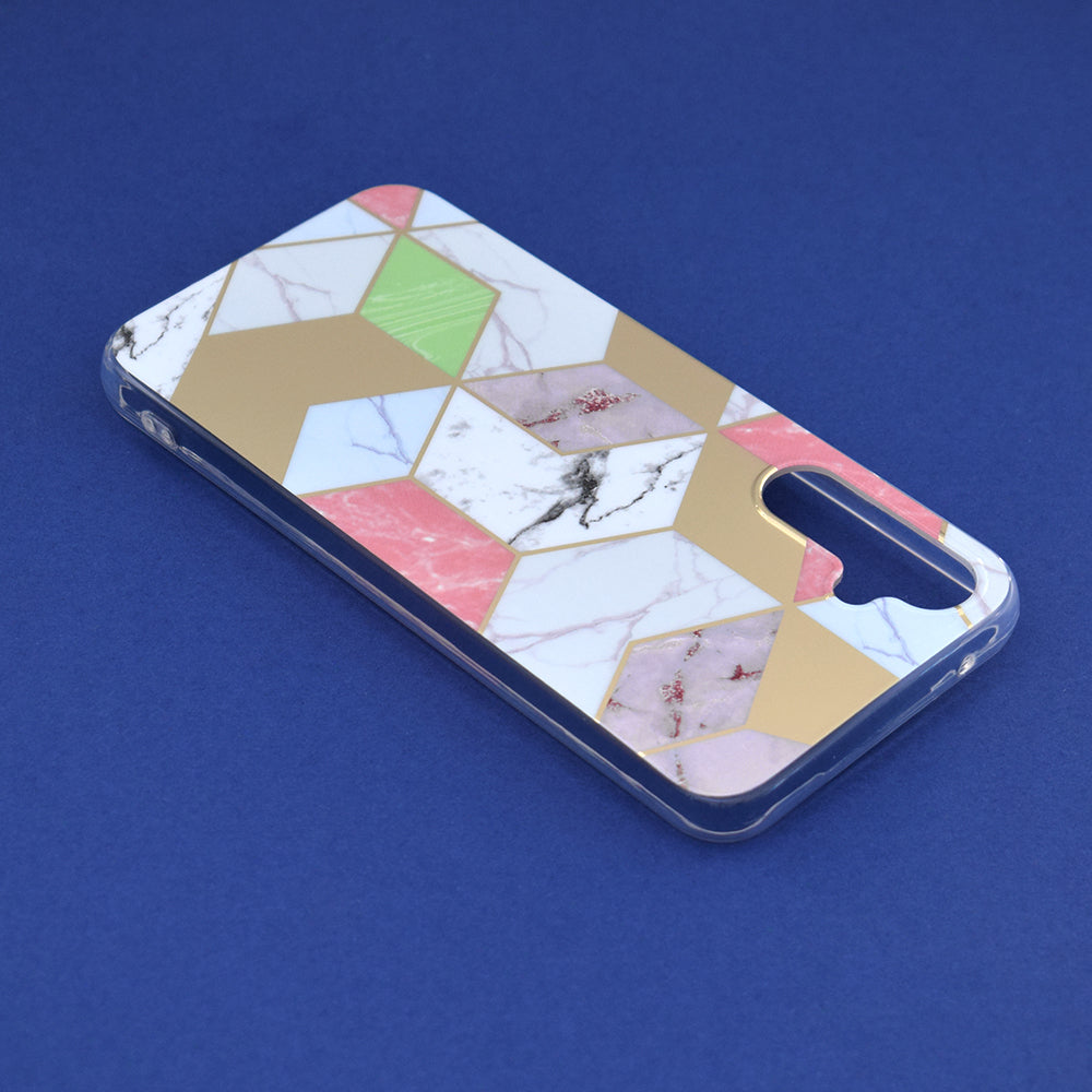 Husa de protectie Techsuit Marble Series compatibila cu Samsung Galaxy A34 5G, acoperire spate, Purple Hex