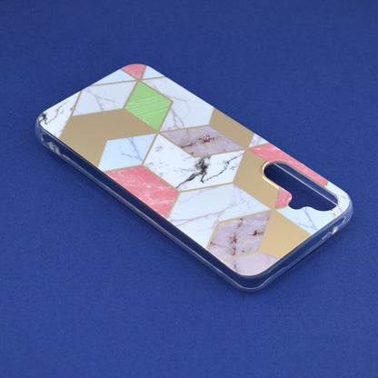 Husa de protectie Techsuit Marble Series compatibila cu Samsung Galaxy A34 5G, acoperire spate, Purple Hex