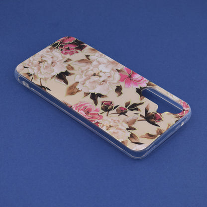 Husa de protectie Techsuit Marble Series compatibila cu Samsung Galaxy A34 5G, acoperire spate, Mary, Berry Nude
