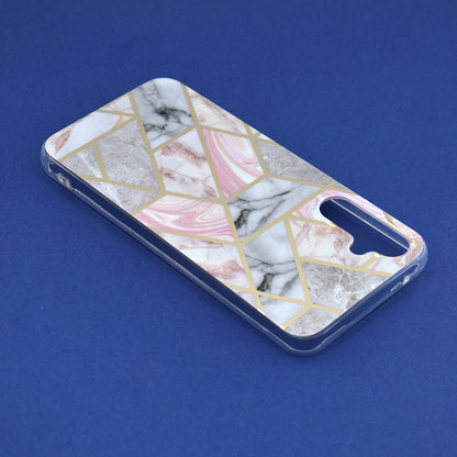 Husa de protectie Techsuit Marble Series compatibila cu Samsung Galaxy A34 5G, acoperire spate, Pink Hex