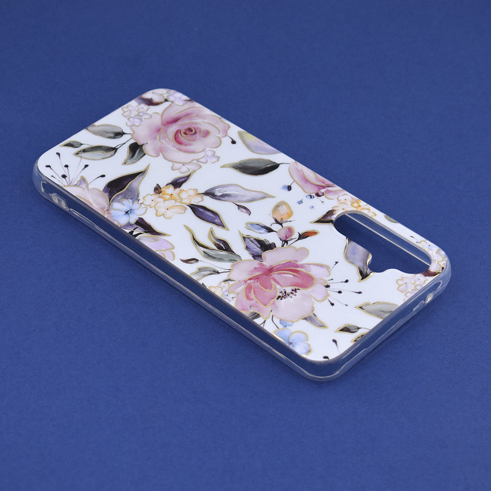 Husa de protectie Techsuit Marble Series compatibila cu Samsung Galaxy A34 5G, acoperire spate, Chloe White