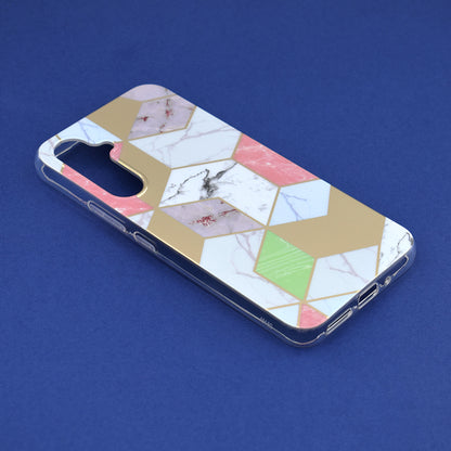 Husa de protectie Techsuit Marble Series compatibila cu Samsung Galaxy A54, acoperire spate, Purple Hex