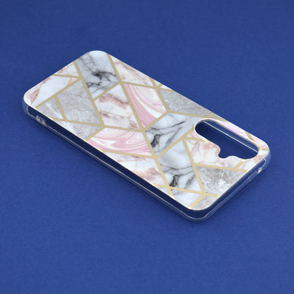 Husa de protectie Techsuit Marble Series compatibila cu Samsung Galaxy A54, acoperire spate, Pink Hex