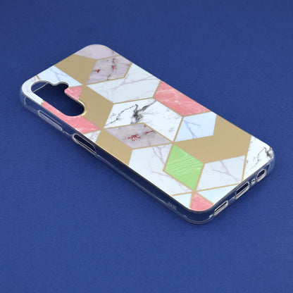 Husa de protectie Techsuit Marble Series compatibila cu Samsung Galaxy A14 5G, acoperire spate, Purple Hex
