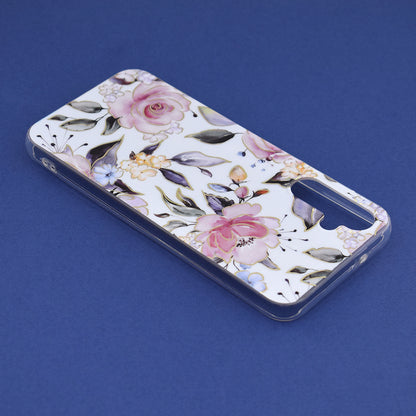 Husa de protectie Techsuit Marble Series compatibila cu Samsung Galaxy A14 5G, acoperire spate, Chloe White