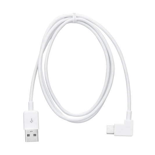 Cablu Date & Incarcare Tip C - 90 Grade (Alb)