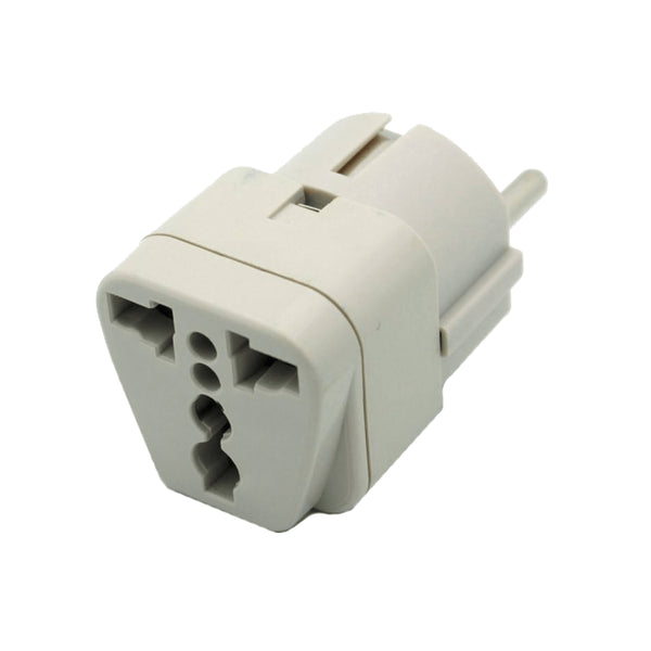 Adaptor Priza UK (Anglia) - Europa (Gri)