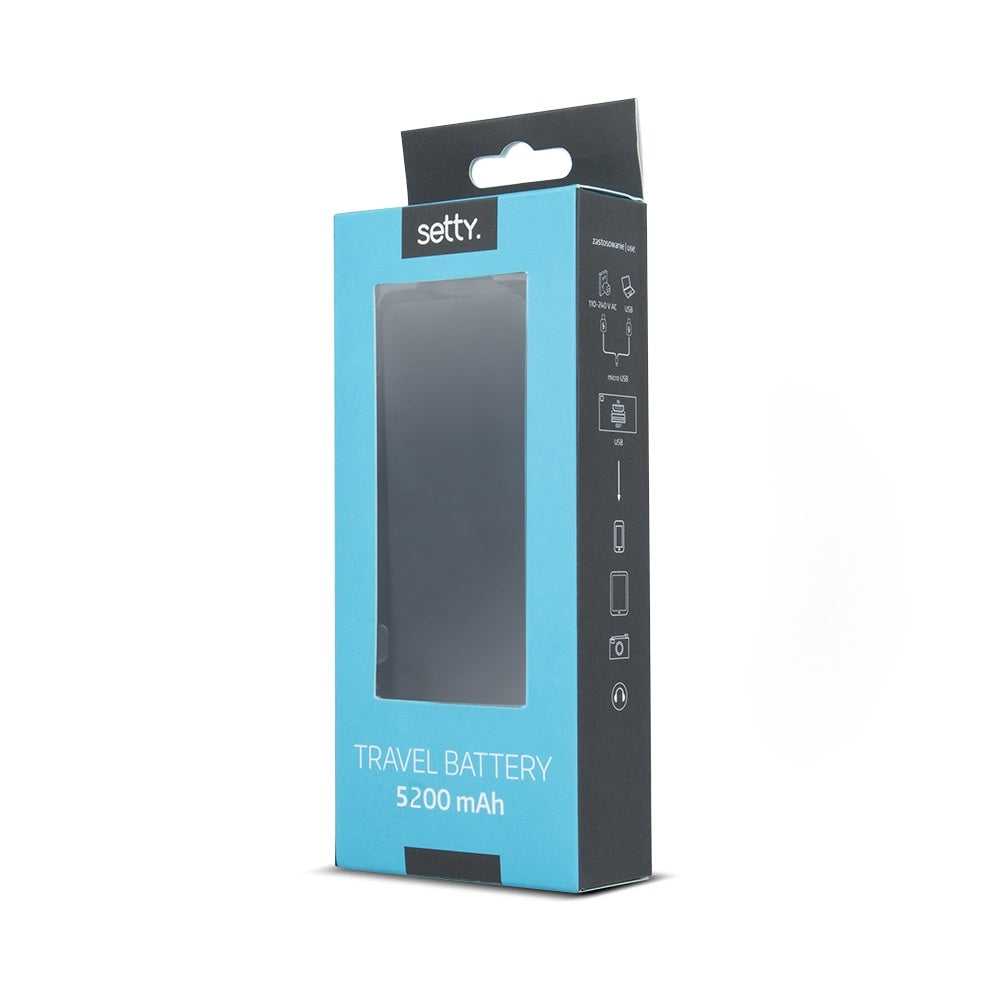 Baterie Externa 5200 mAh (Negru) Setty
