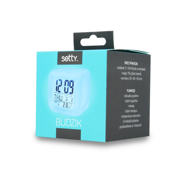 Ceas Digital cu Alarma (Alb) Setty