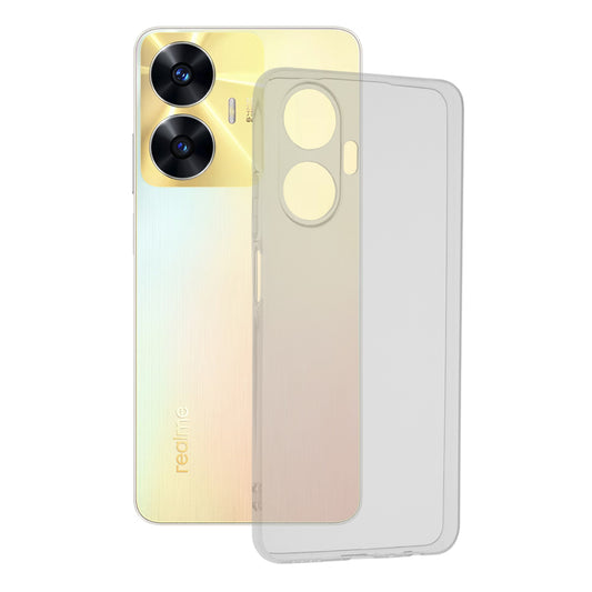 Husa de protectie Techsuit Clear Silicone compatibila cu Realme C55, acoperire spate, transparent