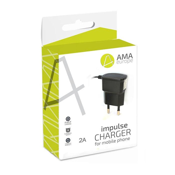 Incarcator 2A cu Mufa MicroUSB (Negru) AMA