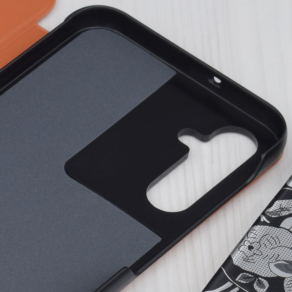 Husa de protectie Techsuit eFold Series compatibila cu Samsung Galaxy A24, acoperire spate, oranj