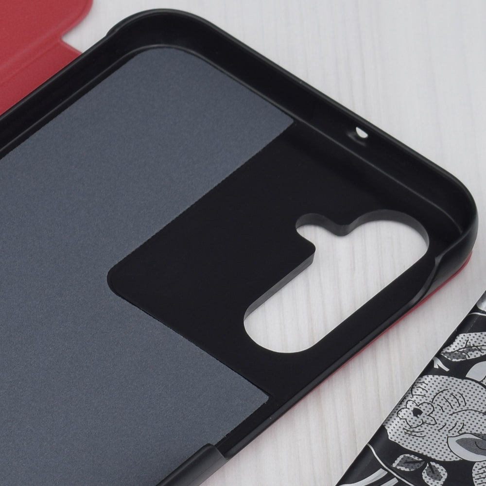 Husa de protectie Techsuit eFold Series compatibila cu Samsung Galaxy A24, acoperire spate, rosu