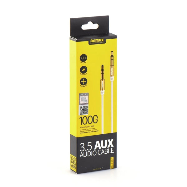 Cablu Jack - Jack 3.5mm - 1 Metru (Alb) L100 REMAX