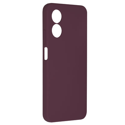 Husa de protectie Techsuit Soft Edge Silicone compatibila cu Oppo A17, acoperire spate, visiniu