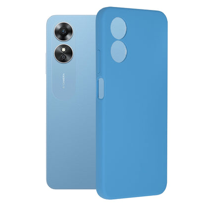 Husa de protectie Techsuit Soft Edge Silicone compatibila cu Oppo A17, acoperire spate, albastru deschis