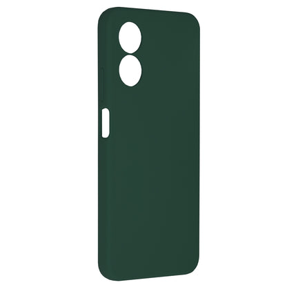Husa de protectie Techsuit Soft Edge Silicone compatibila cu Oppo A17, acoperire spate, verde inchis