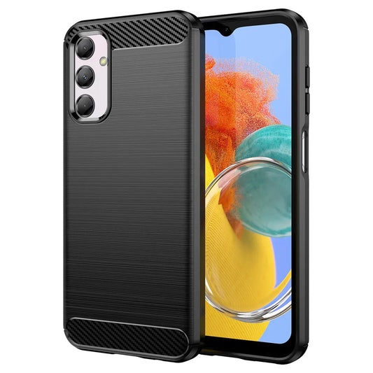 Husa de protectie Techsuit Carbon Siliconecompatibila cu Samsung Galaxy M14 , acoperire spate, negru