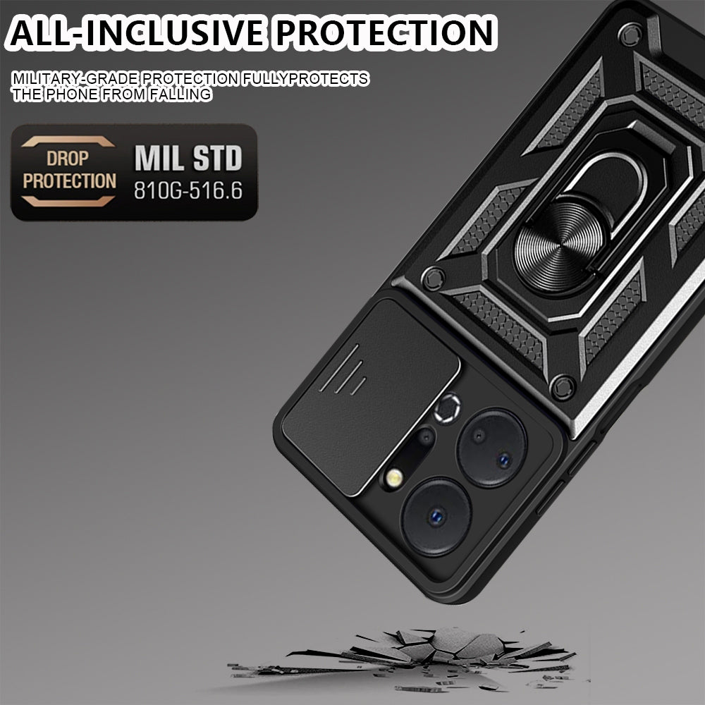 Husa de protectie Techsuit CamShield Series compatibila cu Honor X7a, acoperire spate, negru