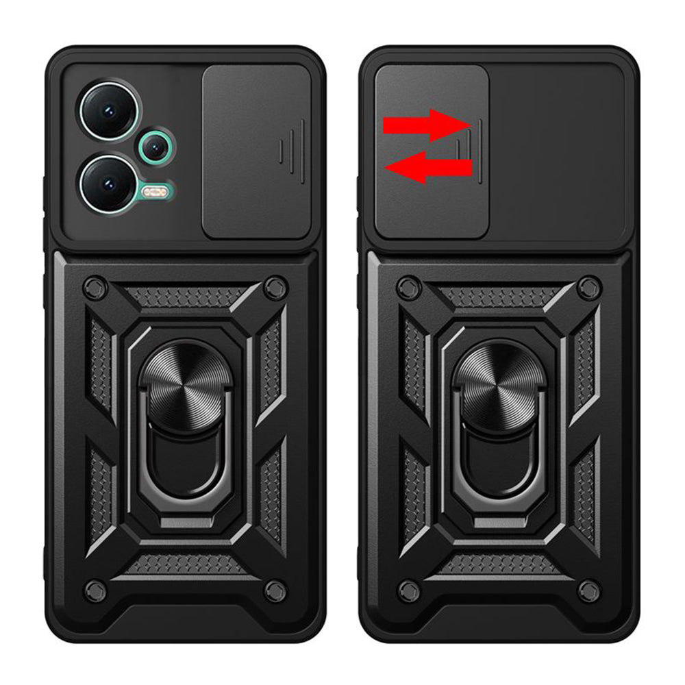 Husa de protectie Techsuit CamShield Series compatibila cu Xiaomi Redmi Note 12 5G, acoperire spate, negru